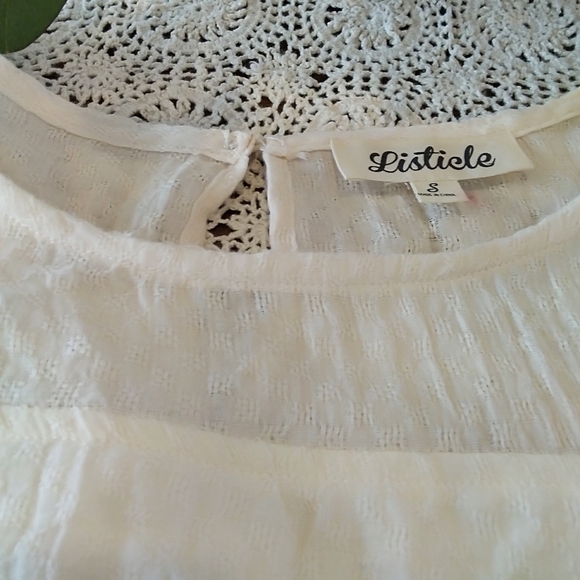 Babydoll Cropped Boho Blouse - Picture 6 of 10